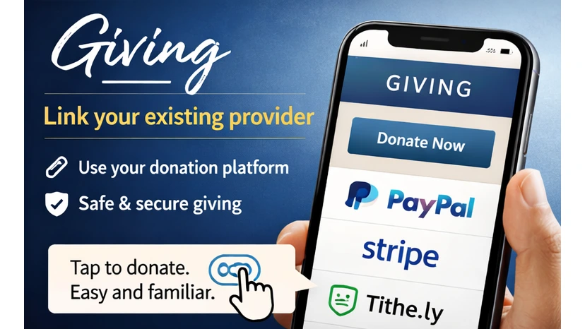 Giving: link your existing provider